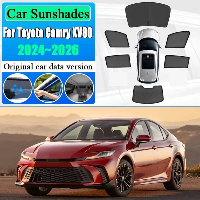 Автомобильные сетчатые солнцезащитные козырьки для Toyota Camry XV80 Hybrid 2024 2025 2026, магнитный солнцезащитный козырек, теплоизоляция, автоаксессуары
Автомобильные сетчатые солнцезащитные козырьки для Toyota Camry XV80 Hybrid 2024 2025 2026, магнитный солнцезащитный козырек, теплоизоляция, автоаксессуары