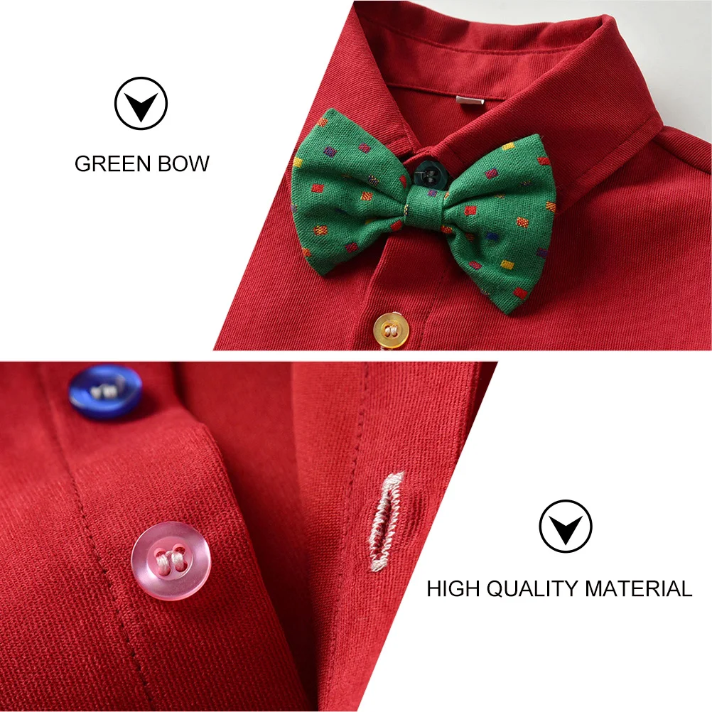 1Set Children Festival Suit Set Premium Bow Tie Shirt with Suspender Pants Soft Long Sleeve for Birthday Party Photo Shoot
1Set Children Festival Suit Set Premium Bow Tie Shirt with Suspender Pants Soft Long Sleeve for Birthday Party Photo Shoot