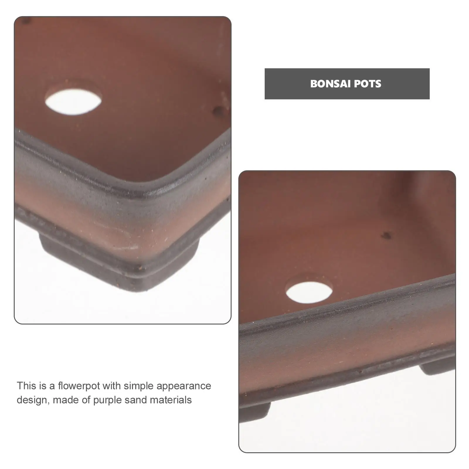 Rectangular Succulent Flowerpot Small Planter Bonsai Pots Plants Purple Sand Succulents Terracotta
Rectangular Succulent Flowerpot Small Planter Bonsai Pots Plants Purple Sand Succulents Terracotta