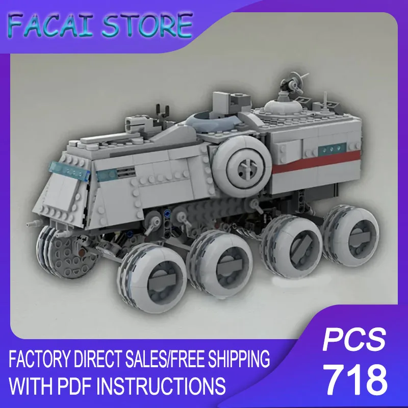 Popular Star Movie Model Moc Building Blocks Modular Turbo Tank Model Technology Brick Assembly Construction Toy Holiday Gifts
Popular Star Movie Model Moc Building Blocks Modular Turbo Tank Model Technology Brick Assembly Construction Toy Holiday Gifts