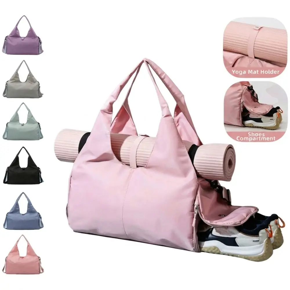Separate Shoe Compartment Gym Bag Large Capacity Detachable Shoulder Strap Travel Duffel Solid Color Side Zip Pocket Sports Tote
Separate Shoe Compartment Gym Bag Large Capacity Detachable Shoulder Strap Travel Duffel Solid Color Side Zip Pocket Sports Tote