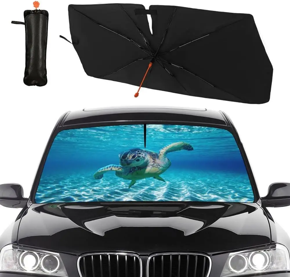 Sea Turtle Car Windshield Sunshade Umbrella - Funny Turtle, 57 x 30 in
Sea Turtle Car Windshield Sunshade Umbrella - Funny Turtle, 57 x 30 in