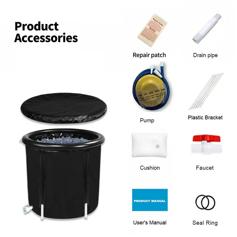 Folding Ice Bucket Adult Thick Bath Bucket PVC Inflatable Bathtub Household Use (80x80cm)
Folding Ice Bucket Adult Thick Bath Bucket PVC Inflatable Bathtub Household Use (80x80cm)