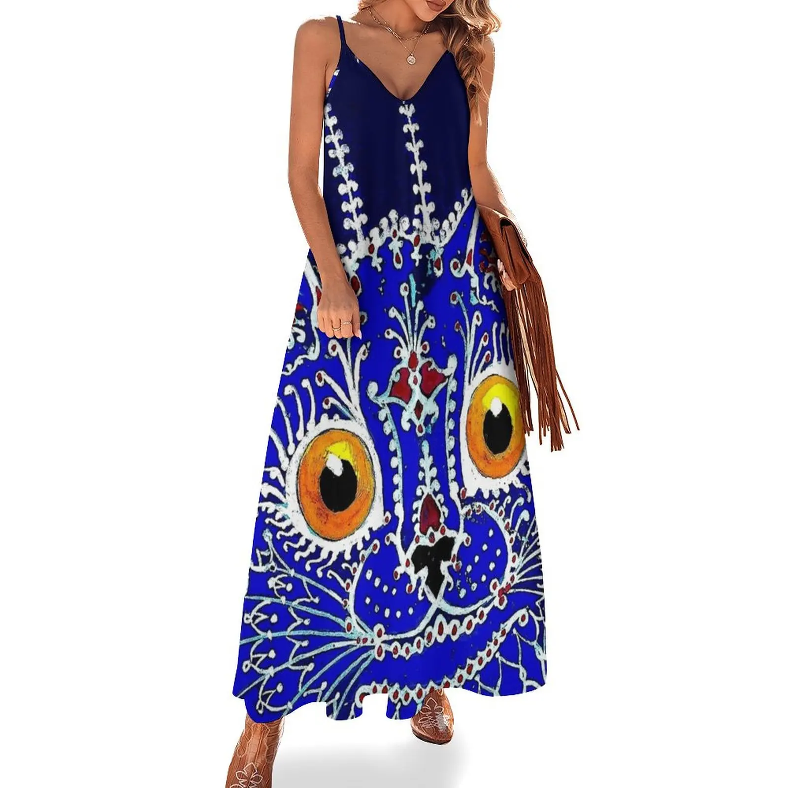 GOTHIC CAT : Vintage Louis Wain Abstract decorative psychedelic print Sleeveless Dress cocktail dresses Dance dresses
GOTHIC CAT : Vintage Louis Wain Abstract decorative psychedelic print Sleeveless Dress cocktail dresses Dance dresses