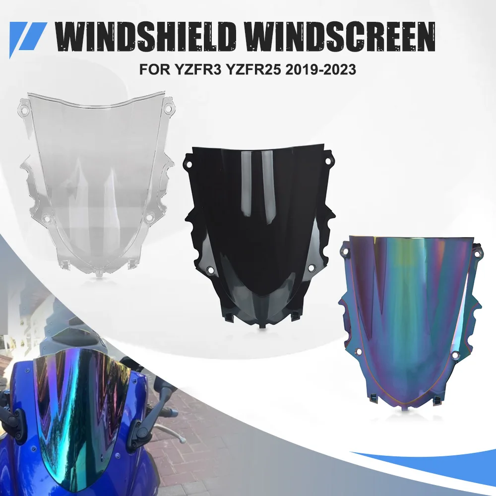 Motorcycle For Yamaha YZF R3 R25 YZFR3 YZFR25 2019-2023 2022 2021 2020 Windscreen Windshield Deflectors Parts YZF-R3 YZF-R25
Motorcycle For Yamaha YZF R3 R25 YZFR3 YZFR25 2019-2023 2022 2021 2020 Windscreen Windshield Deflectors Parts YZF-R3 YZF-R25