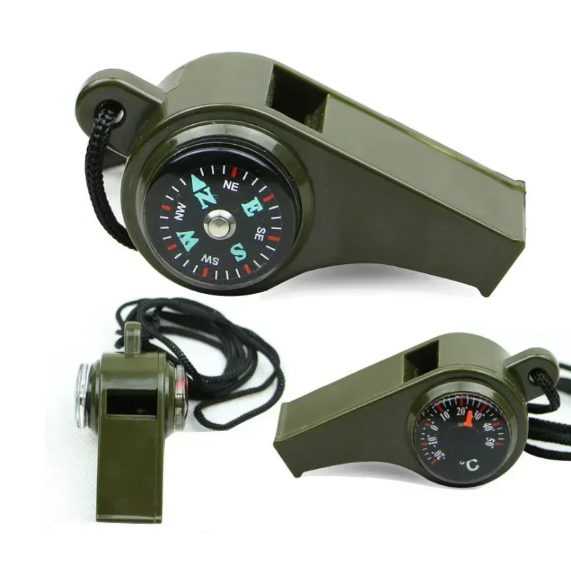ABS Emergency Survival Whistle with Thermometer and Compass, 3 in 1, High Decibel, Portable, Outdoor
ABS Emergency Survival Whistle with Thermometer and Compass, 3 in 1, High Decibel, Portable, Outdoor