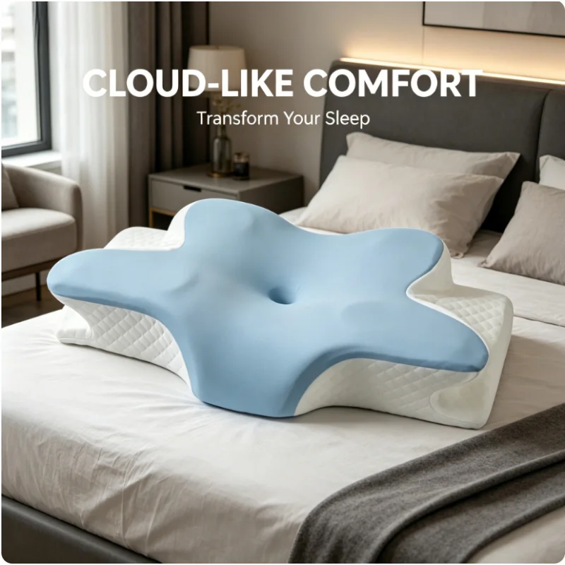 Slow Rebound Cooling Butterfly Pillow Memory Cotton Ergonomic Cervical Support Breathable Neck Pillow for Summer Sleep
Slow Rebound Cooling Butterfly Pillow Memory Cotton Ergonomic Cervical Support Breathable Neck Pillow for Summer Sleep