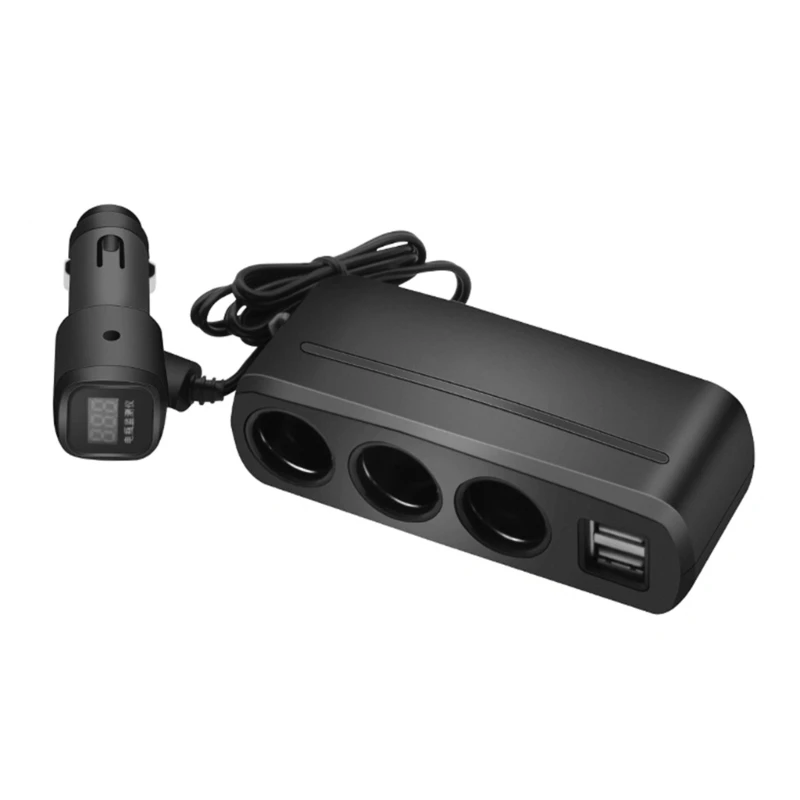 Vehicle Power Adapter with Triple Cigarettes Outlets and 2 USB Charging, Extension for Electronics J60A
Vehicle Power Adapter with Triple Cigarettes Outlets and 2 USB Charging, Extension for Electronics J60A