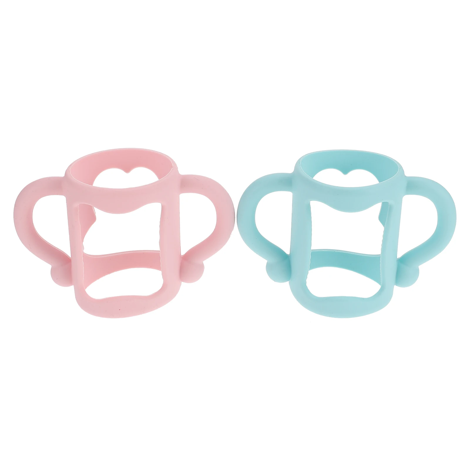 2 Pcs Universal Silicone Baby Bottle Holder Non Slip Grip Handle for Infant Sippy Cup Durable Sturdy Bottle Feeding
2 Pcs Universal Silicone Baby Bottle Holder Non Slip Grip Handle for Infant Sippy Cup Durable Sturdy Bottle Feeding