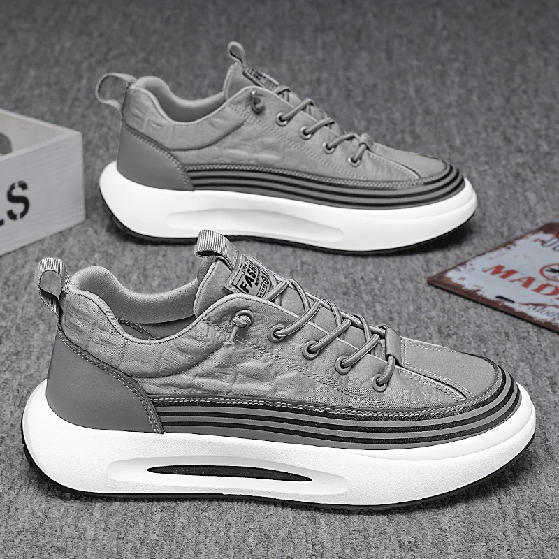 Daily Korean Casual Men Vulcanized Shoes Skin-Friendly Breathable Lining, Minimal Shape Trendy Street Fashion Shoes
Daily Korean Casual Men Vulcanized Shoes Skin-Friendly Breathable Lining, Minimal Shape Trendy Street Fashion Shoes