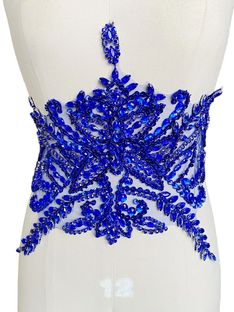 14 Color Hand-Beaded Crystal Applique Sequined Crown Embellishment Evening Gown Crown Waist Bridal Dress Decoration Accessories
14 Color Hand-Beaded Crystal Applique Sequined Crown Embellishment Evening Gown Crown Waist Bridal Dress Decoration Accessories