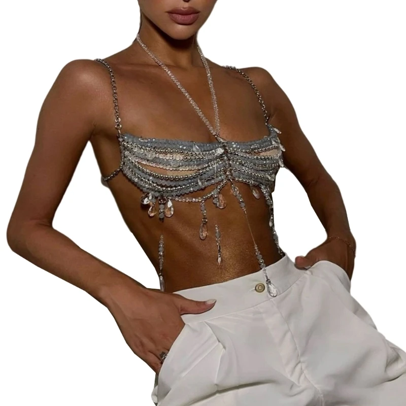 Y08C Adjustable Crystal Beaded Body Chain Tassels Body Jewelry With Detachable Design for Women Partywear Layering Accessory 
Y08C Adjustable Crystal Beaded Body Chain Tassels Body Jewelry With Detachable Design for Women Partywear Layering Accessory