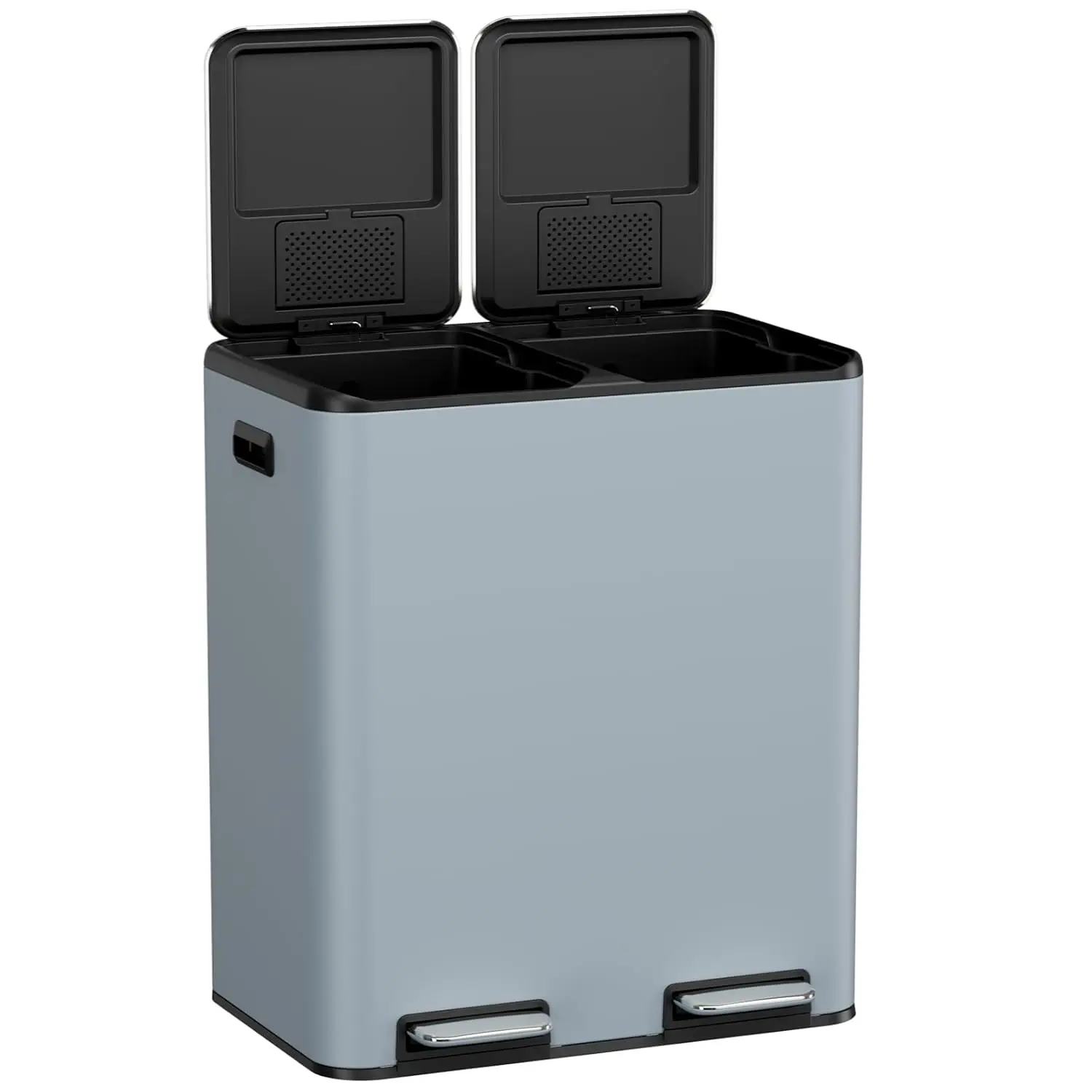 Кухонное двойное мусорное ведро, 60 л, из нержавеющей стали, с функцией автоматического открывания, для раздельного сбора отходов, настраиваемое
Кухонное двойное мусорное ведро, 60 л, из нержавеющей стали, с функцией автоматического открывания, для раздельного сбора отходов, настраиваемое