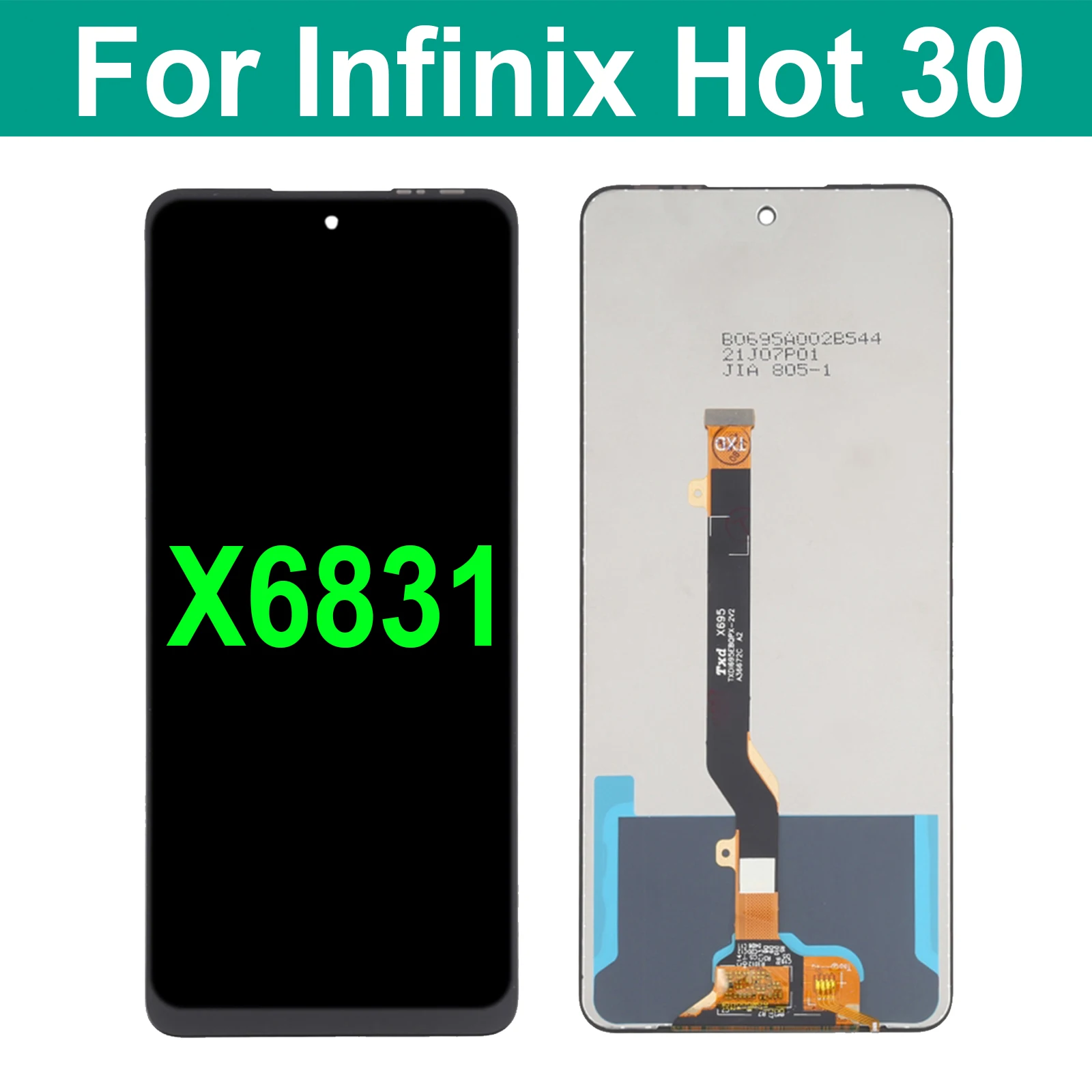 For Infinix Hot 30 X6831 LCD Display Touch Screen Digitizer Assembly For Infinix Hot30 LCD Replacement
For Infinix Hot 30 X6831 LCD Display Touch Screen Digitizer Assembly For Infinix Hot30 LCD Replacement