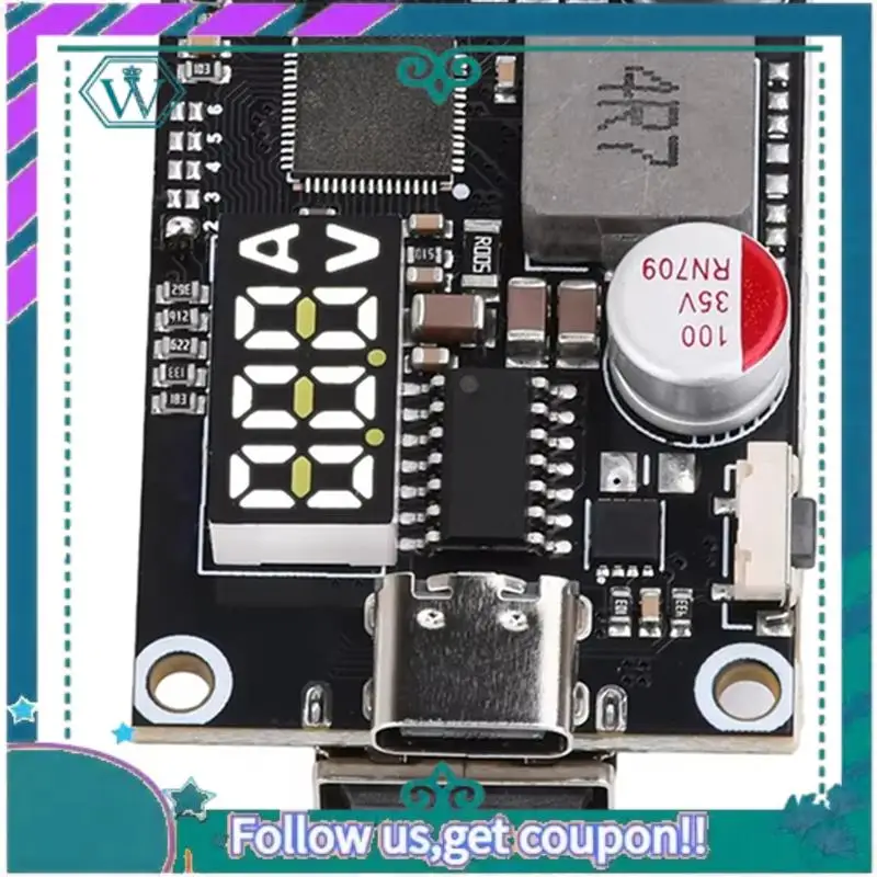 Upgraded 45W 2-6S Fast Charging Mobile Power Module PD QC Quick Charger DIY Circuit Board Supports Lithium Battery
Upgraded 45W 2-6S Fast Charging Mobile Power Module PD QC Quick Charger DIY Circuit Board Supports Lithium Battery