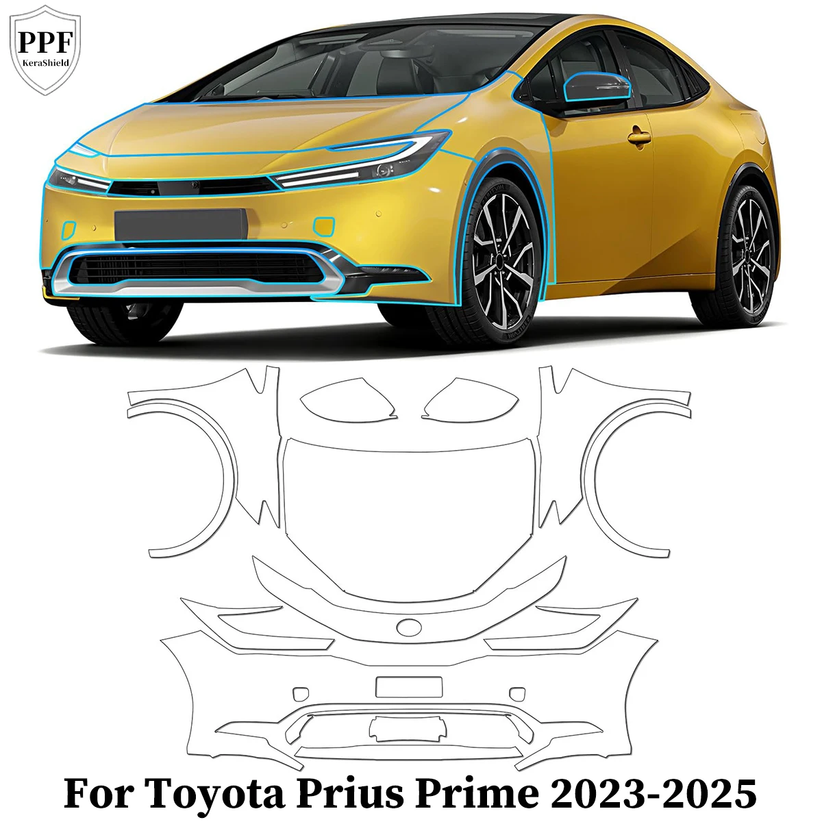 For Toyota Prius Prime 2023-2025 Car TPU Paint Protection Film Anti-Scratch Clear Bra Pre-cut PPF Repairable Kit Car Accessories
For Toyota Prius Prime 2023-2025 Car TPU Paint Protection Film Anti-Scratch Clear Bra Pre-cut PPF Repairable Kit Car Accessories