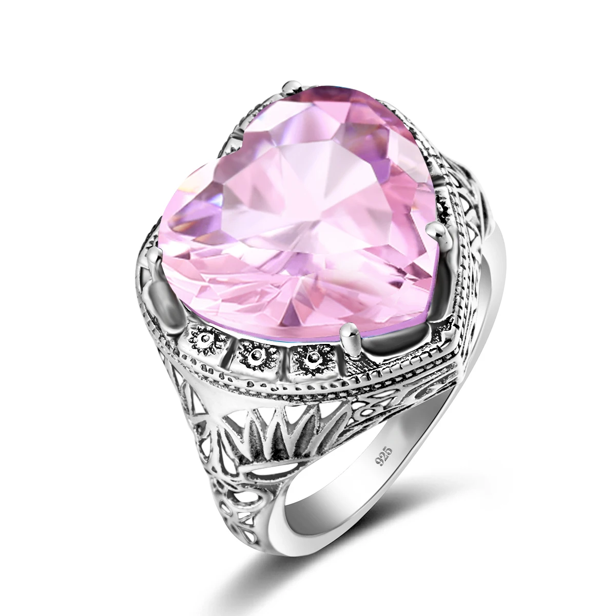 High Quality Vintage Pink Crystal Wedding Ring Solid 925 Sterling Silver Gemstone Rings Fine Elegant Jewelry for Women Gift
High Quality Vintage Pink Crystal Wedding Ring Solid 925 Sterling Silver Gemstone Rings Fine Elegant Jewelry for Women Gift