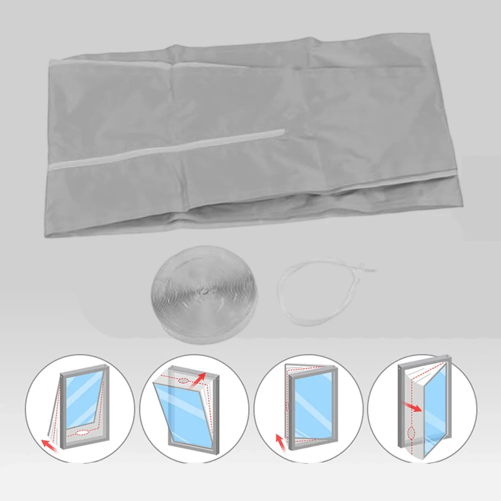 Grey Polyester Window Sealing Cloth Kit For Portable Air Conditioner Adjustable Connector 300cm 400cm Home Cooling Accessories
Grey Polyester Window Sealing Cloth Kit For Portable Air Conditioner Adjustable Connector 300cm 400cm Home Cooling Accessories