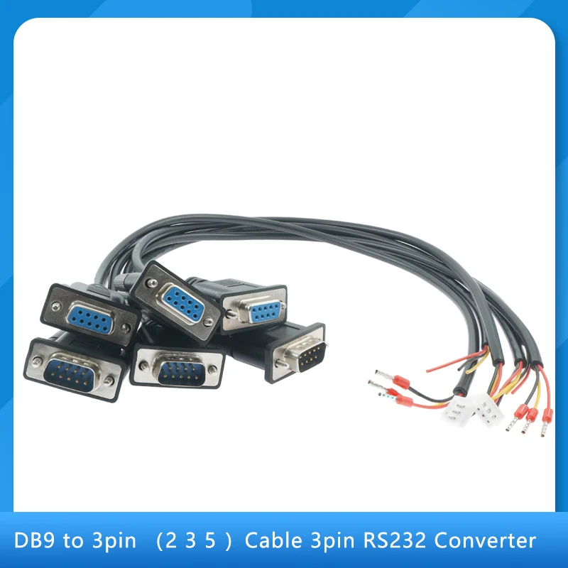 1PCS DB9 to 3pin (2 3 5 )Cable 3pin RS232 Converter DB9 Male Plug/ Female Plug
1PCS DB9 to 3pin (2 3 5 )Cable 3pin RS232 Converter DB9 Male Plug/ Female Plug
