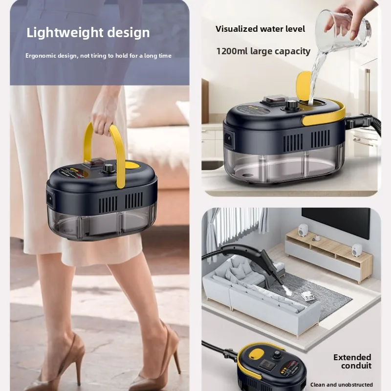 New High - pressure Steam Cleaner Multi - accessory, Home - use for Kitchen and Air - conditioner Cleaning
New High - pressure Steam Cleaner Multi - accessory, Home - use for Kitchen and Air - conditioner Cleaning