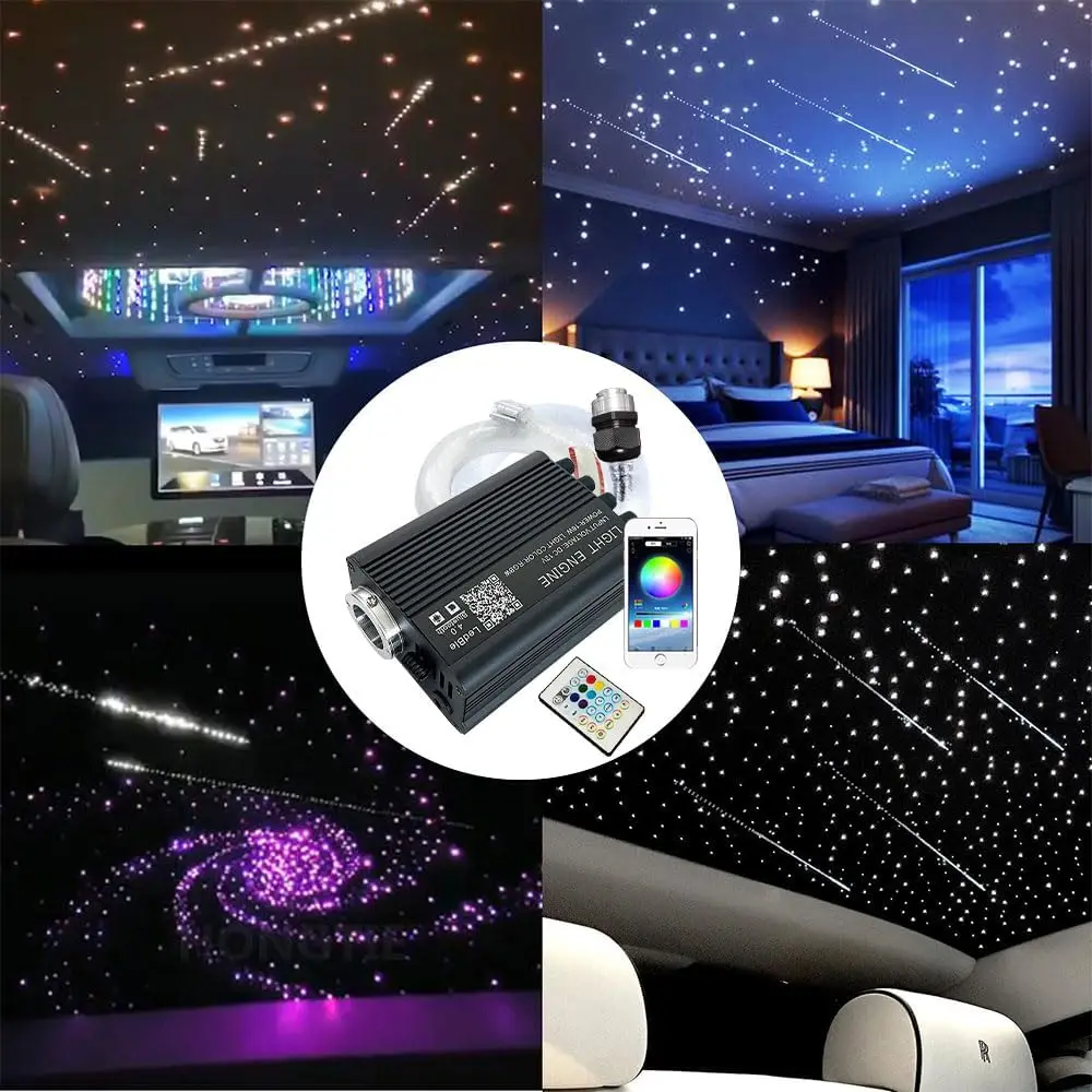 16W Twinkle Meteor 2 in 1 Starlight Headliner Fiber Optical RGBW Light Source Sound Activate APP/Remote Control Ceiling star KIT
16W Twinkle Meteor 2 in 1 Starlight Headliner Fiber Optical RGBW Light Source Sound Activate APP/Remote Control Ceiling star KIT