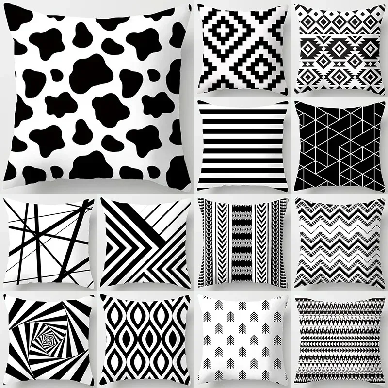 Black line decorative pillowcase living room office ornaments home decoration cushion cover with zipper
Black line decorative pillowcase living room office ornaments home decoration cushion cover with zipper