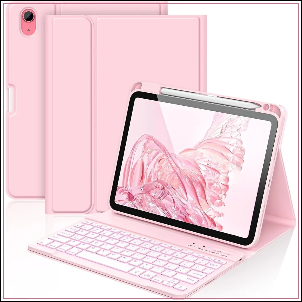 7-Color Backlit Detachable Keyboard Case for iPad 11th Gen 2025 & 10th Gen 10.9 inch 2022, Smart Wake/Sleep
7-Color Backlit Detachable Keyboard Case for iPad 11th Gen 2025 & 10th Gen 10.9 inch 2022, Smart Wake/Sleep