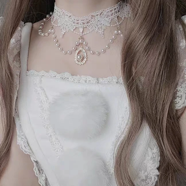 Белое кружевное ожерелье в японском стиле для девочек, модное готическое ожерелье-чокер в стиле Харадзюку Y2K, женские ювелирные изделия
Белое кружевное ожерелье в японском стиле для девочек, модное готическое ожерелье-чокер в стиле Харадзюку Y2K, женские ювелирные изделия