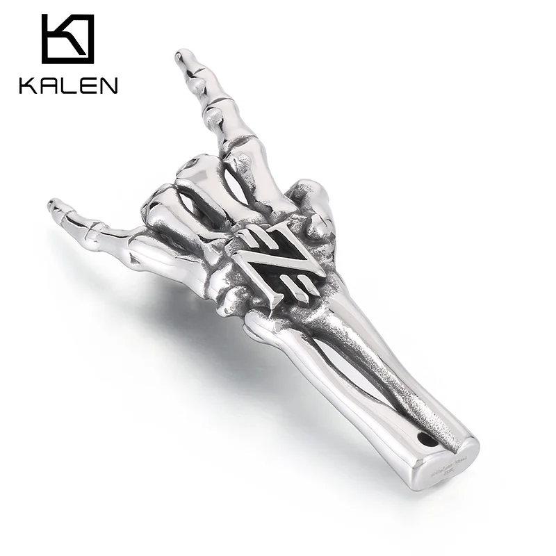 KALEN Stainless Steel Retro Rock Character Skull Hand Bone Pendant Men Necklace Pendant Jewelry
KALEN Stainless Steel Retro Rock Character Skull Hand Bone Pendant Men Necklace Pendant Jewelry