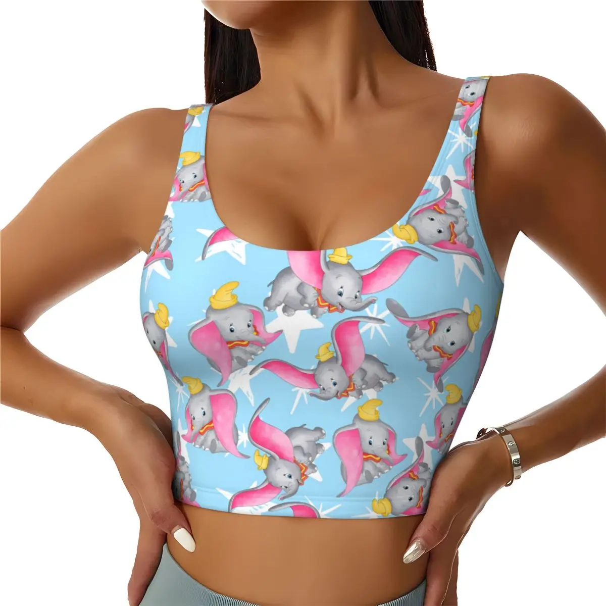 Custom Dumbo Movie Cartoon Cute High Impact Sports Bras Women's Seamless Workout Yoga Crop Tank Tops
Custom Dumbo Movie Cartoon Cute High Impact Sports Bras Women's Seamless Workout Yoga Crop Tank Tops