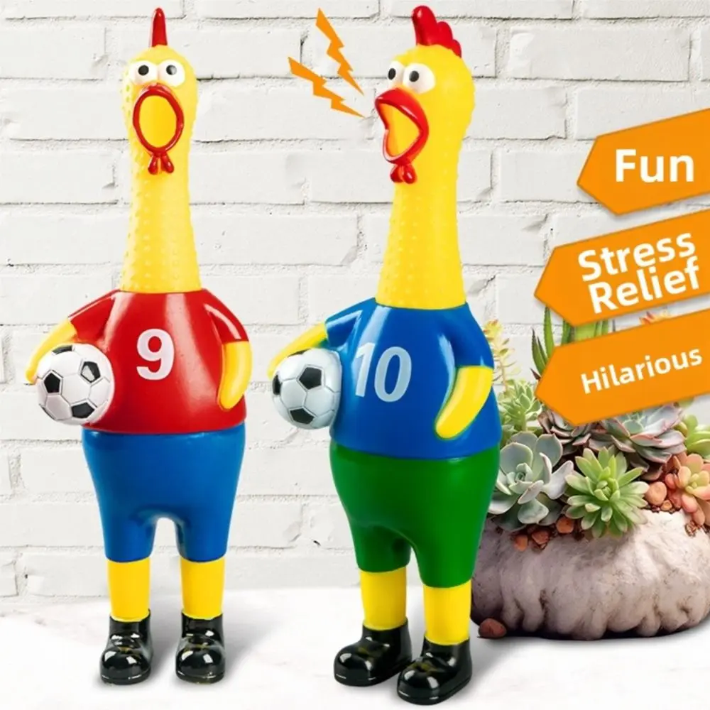 New Soccer Style Screaming Chicken Dog Durable Squeaky Pet Chew Stress Pinch and Scream Chicken
New Soccer Style Screaming Chicken Dog Durable Squeaky Pet Chew Stress Pinch and Scream Chicken
