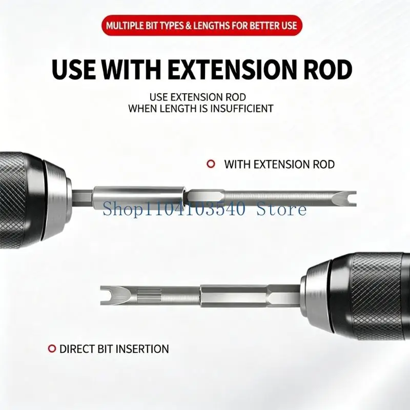 02DC 50Pcs Heavy Duty Screwdriver Bit Set Stabdard Fit For Power Tool Use