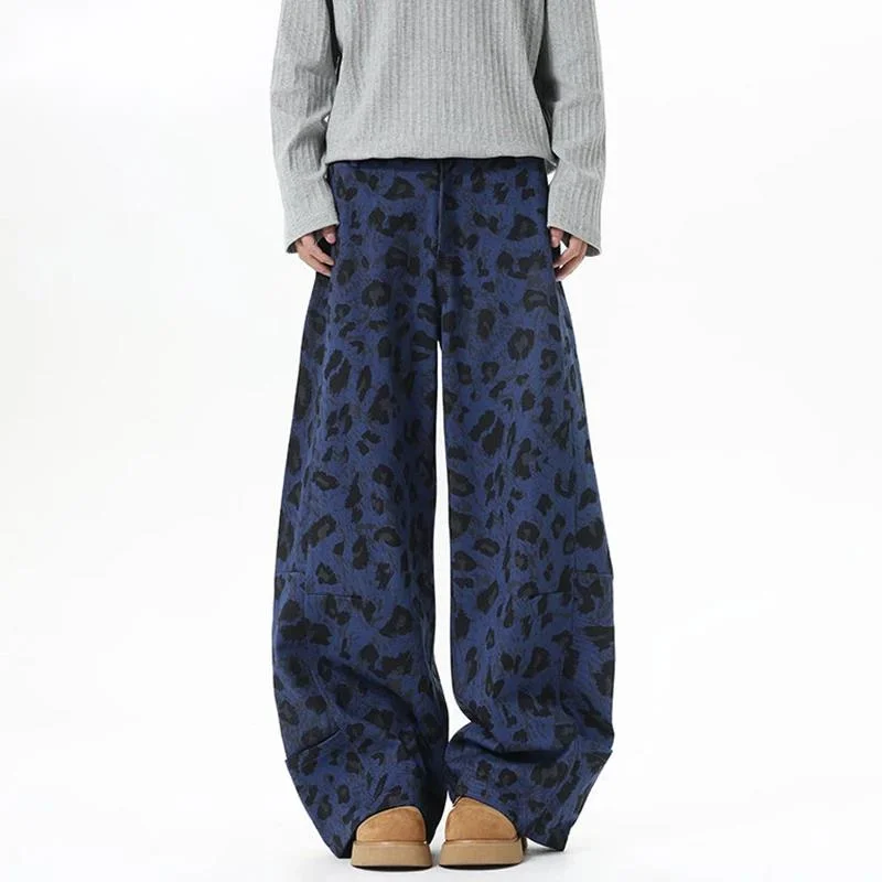 Niche Design Men's Jeans Leopard Print Contrast Color Casual Wide Leg Bottom Straight All-match Male Denim Pants 9X5W4U
Niche Design Men's Jeans Leopard Print Contrast Color Casual Wide Leg Bottom Straight All-match Male Denim Pants 9X5W4U