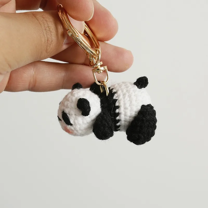 Cute Panda Doll Crochet Keyrings Handmaking Knitting Panda Keyrings For Car Keys Crochet Animal Doll Knitted Keyrings Wholesale
Cute Panda Doll Crochet Keyrings Handmaking Knitting Panda Keyrings For Car Keys Crochet Animal Doll Knitted Keyrings Wholesale
