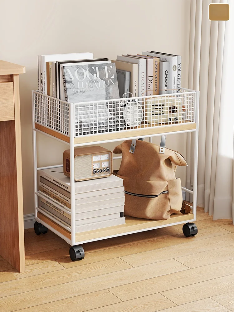 Mobile Bookshelf with Wheels Simple Multi-layer Storage Rack Easy-to-move Small Cart Stand-alone Metal Bookcase Organizer
Mobile Bookshelf with Wheels Simple Multi-layer Storage Rack Easy-to-move Small Cart Stand-alone Metal Bookcase Organizer