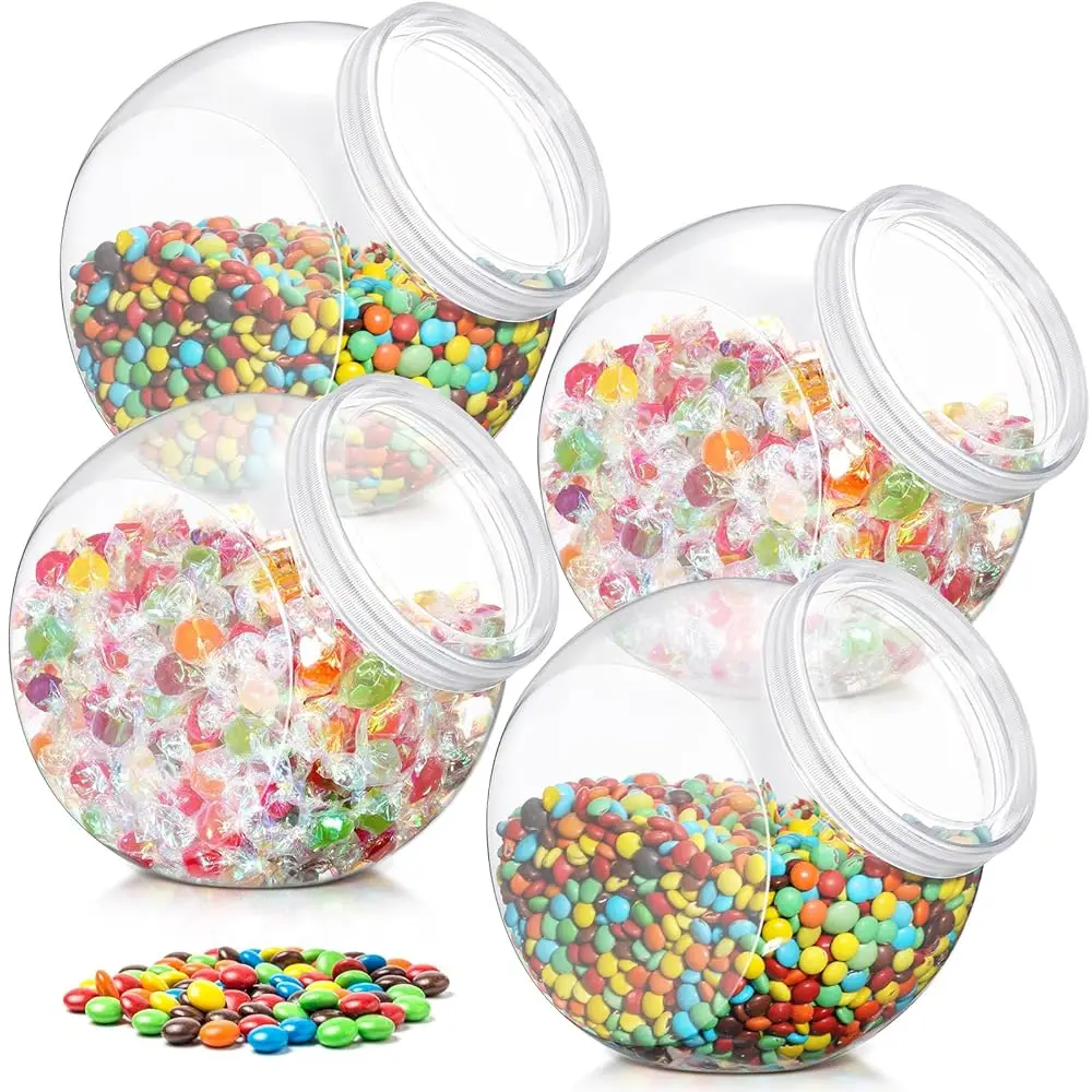 4 Pcs Plastic Candy Jar With Lid For Candy Buffet Large Storage Jar Clear Food Storage Canisters Kitchen Countertop Container
4 Pcs Plastic Candy Jar With Lid For Candy Buffet Large Storage Jar Clear Food Storage Canisters Kitchen Countertop Container
