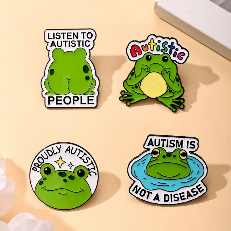 Autism Awareness Theme Pin Cartoon Frog Design Enamel Drip Alloy Badge Brooch Unisex DIY Clothes Bags Hat Scarf T-shirt Jeans
Autism Awareness Theme Pin Cartoon Frog Design Enamel Drip Alloy Badge Brooch Unisex DIY Clothes Bags Hat Scarf T-shirt Jeans
