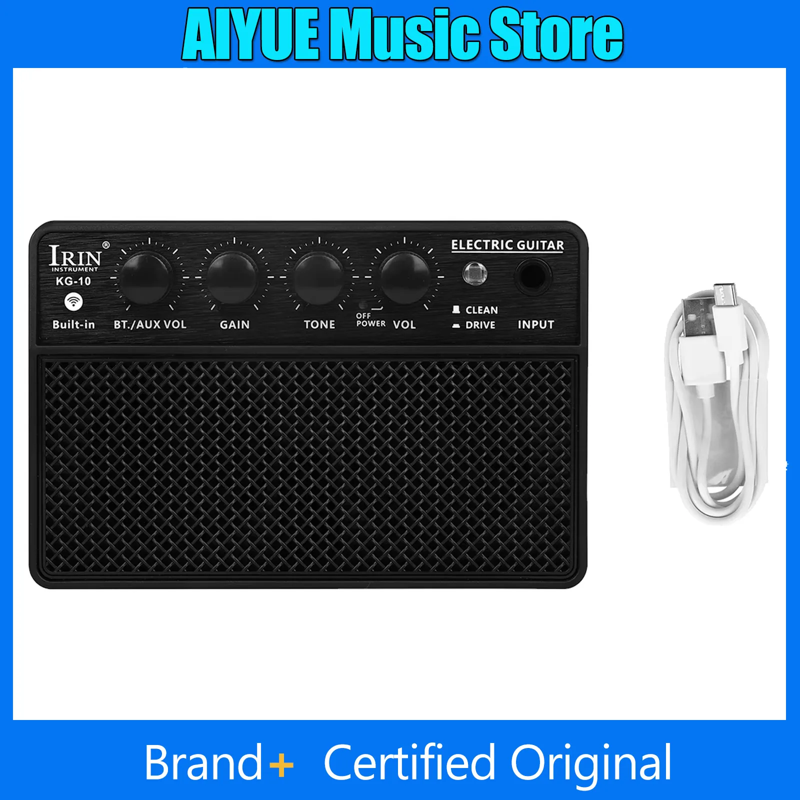 IRIN усилитель звука для электрогитары и бас KG-10 10 Вт 6,35 мм перезаряжаемый портативный мини-усилитель звука аксессуары для гитарного усилителя
IRIN усилитель звука для электрогитары и бас KG-10 10 Вт 6,35 мм перезаряжаемый портативный мини-усилитель звука аксессуары для гитарного усилителя
