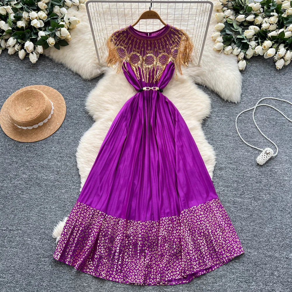 Long Dress Women Gown Dresses A Line Sequins Vestidos Party Night Streetwear Round Neck Sleeveless Elegant Splice Y2k 2025
Long Dress Women Gown Dresses A Line Sequins Vestidos Party Night Streetwear Round Neck Sleeveless Elegant Splice Y2k 2025