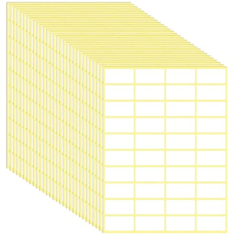 1200Pcs Small Price Stickers Matte White Label Stickers 1.5" x 0.75" Blank Removable Mini Price Tags Sticky Labels to Write On
1200Pcs Small Price Stickers Matte White Label Stickers 1.5" x 0.75" Blank Removable Mini Price Tags Sticky Labels to Write On