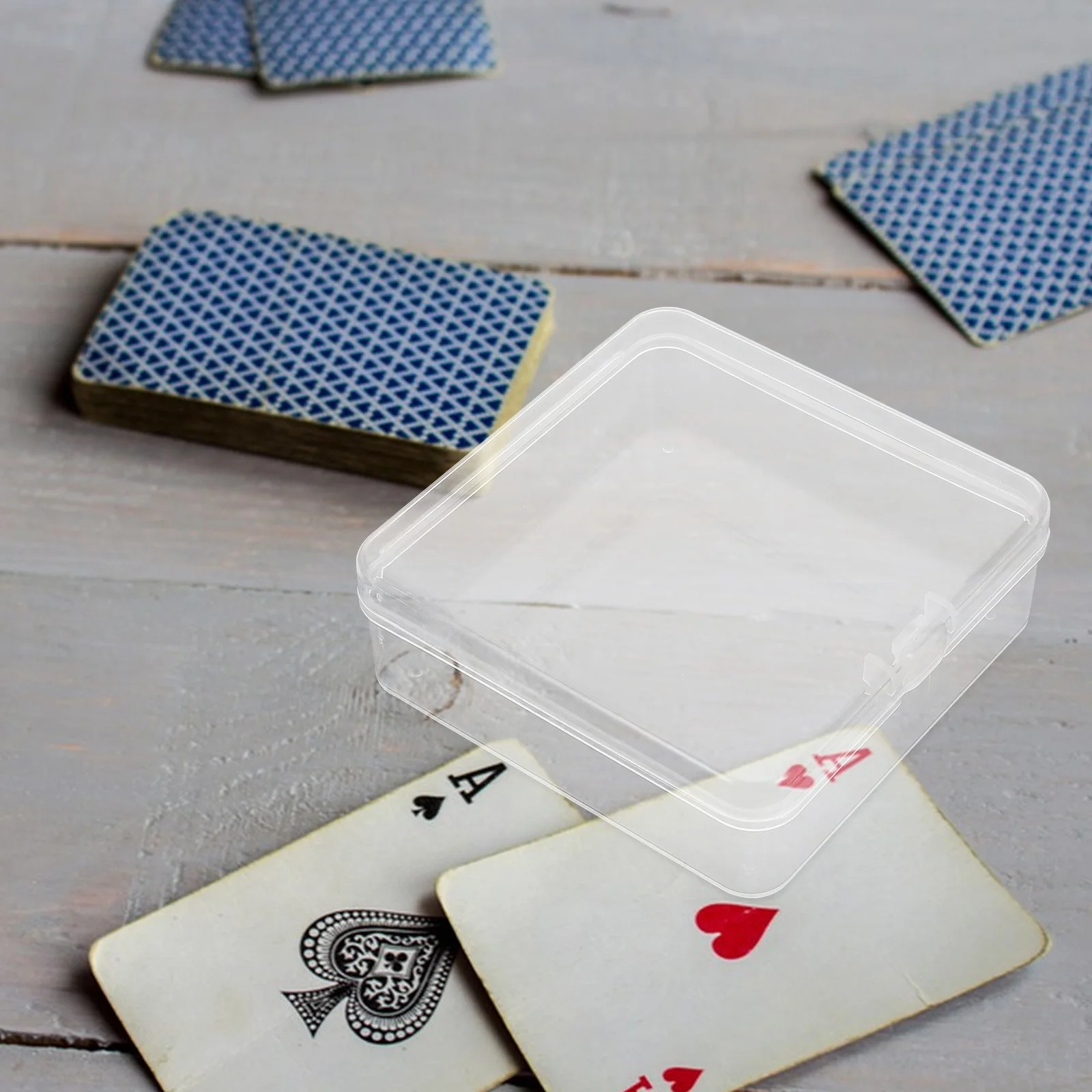 20Pcs Clear Square Storage Box Plastic Card Holder Organizer for Business Cards Game Cards Small Transparent Card Container
20Pcs Clear Square Storage Box Plastic Card Holder Organizer for Business Cards Game Cards Small Transparent Card Container