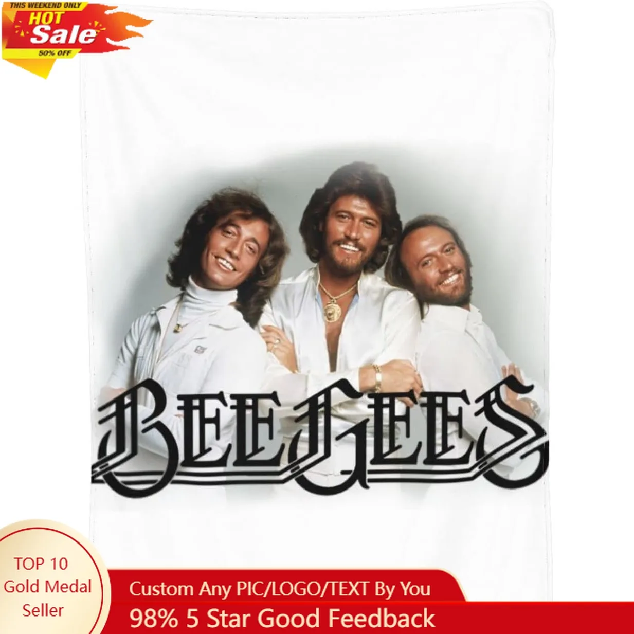 Bee Rock Gees Music Band Throw Blanket Soft Flannel Cozy Blankets Decor for Bed Couch Living Room Travel Outdoor Custom blankets 
Bee Rock Gees Music Band Throw Blanket Soft Flannel Cozy Blankets Decor for Bed Couch Living Room Travel Outdoor Custom blankets