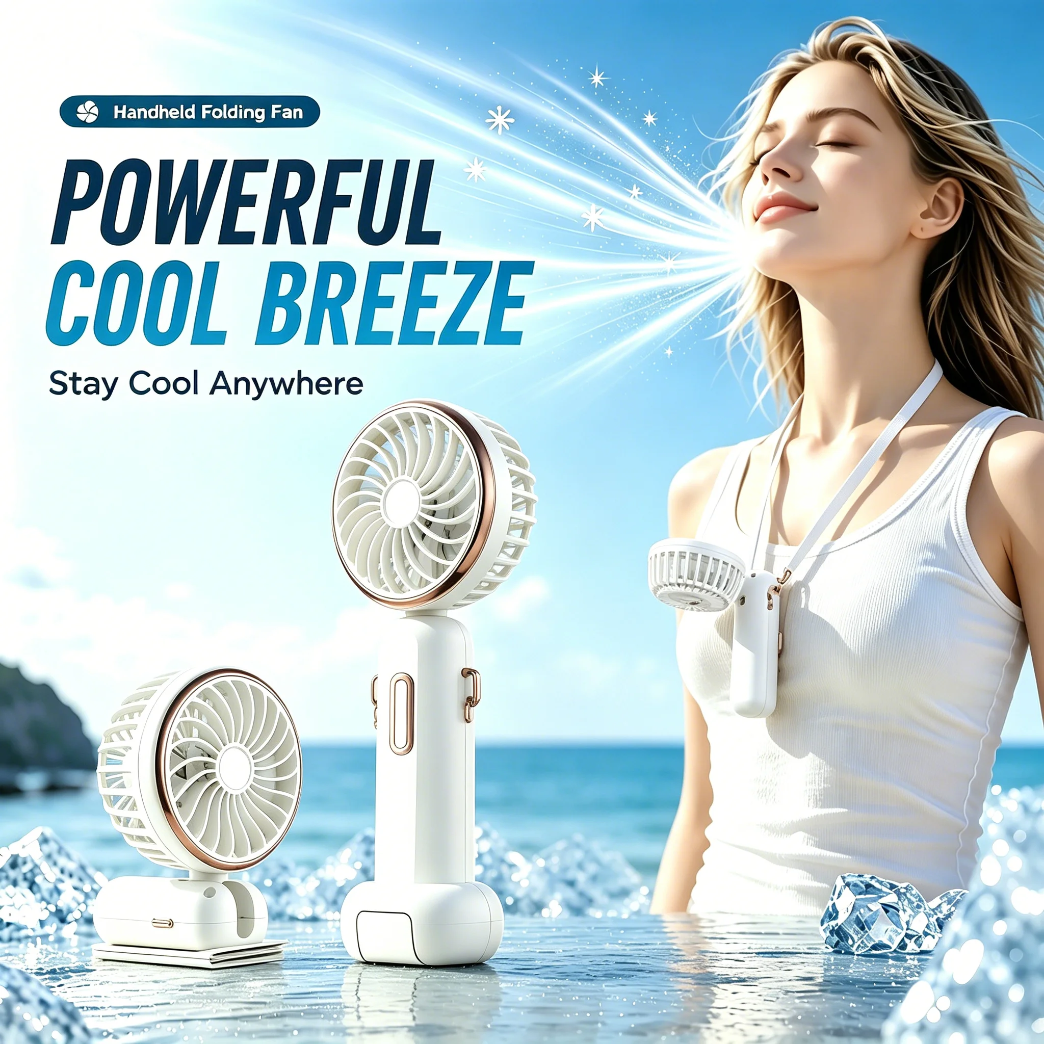 Handheld Fan Foldable Portable Fan with LED Display 2000mAh Battery Operated Mini Hand Held Fan for Travel Beach Outdoor
Handheld Fan Foldable Portable Fan with LED Display 2000mAh Battery Operated Mini Hand Held Fan for Travel Beach Outdoor