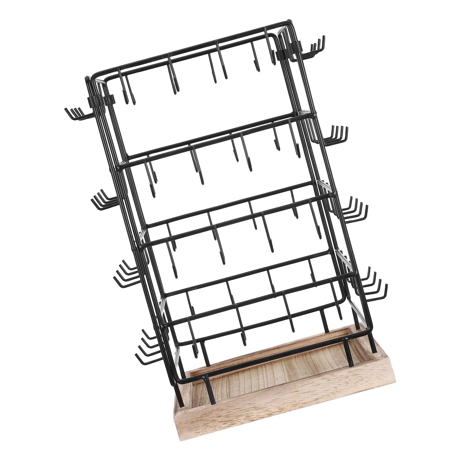 Detachable Rotating Wooden Earring Display Hooks High Capacity Jewelry Organizer for Vendors Home Boutique Display
Detachable Rotating Wooden Earring Display Hooks High Capacity Jewelry Organizer for Vendors Home Boutique Display