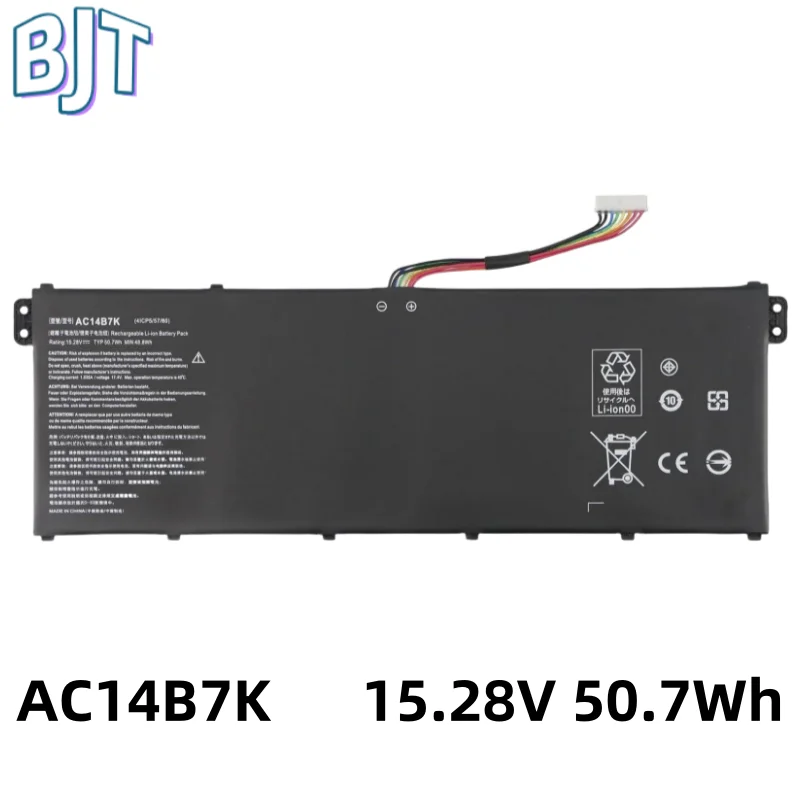 15.28V 50.7Wh New AC14B7K Laptop Battery For Acer Spin SP515-51G SF314-52 SF314-54 AN515-42 Swift S30-20 N17W1 N17P3 N17W7 4Cell
15.28V 50.7Wh New AC14B7K Laptop Battery For Acer Spin SP515-51G SF314-52 SF314-54 AN515-42 Swift S30-20 N17W1 N17P3 N17W7 4Cell