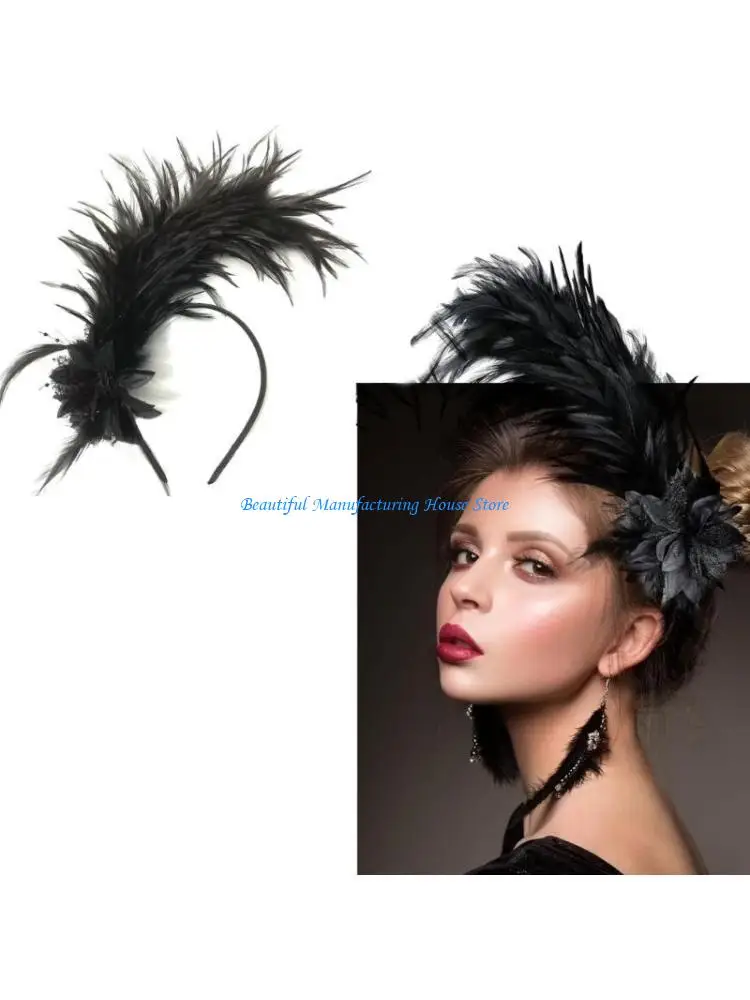 E56A Headsiece Cosplay Hair Hoop Vintage 1920 -х 
E56A Headsiece Cosplay Hair Hoop Vintage 1920 -х