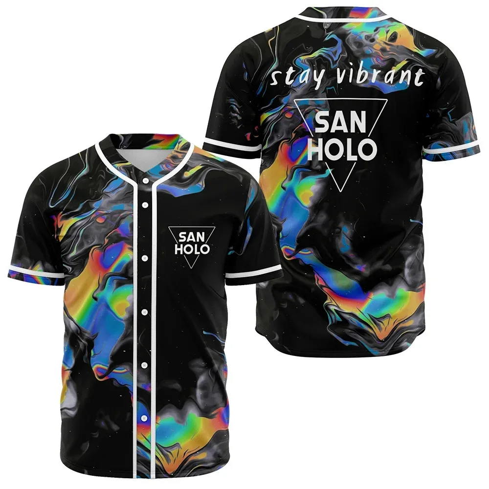 Бейсбольная майка San Holo Merch Harajuku с тонкими пуговицами, бейсбольная форма для мужчин/женщин, бейсбольная майка для фестивалей EDM
Бейсбольная майка San Holo Merch Harajuku с тонкими пуговицами, бейсбольная форма для мужчин/женщин, бейсбольная майка для фестивалей EDM