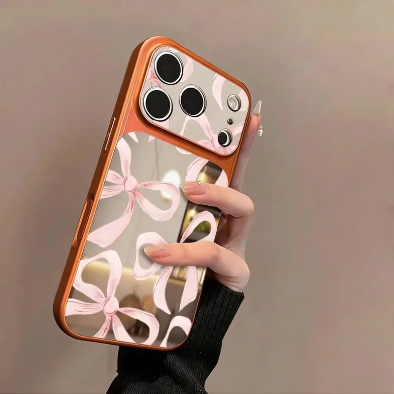 Light pink large bow mirror phone case suitable for iPhone 17 16 15 14 13 12 11 Pro/Max/Plus anti drop and shockproof back cover
Light pink large bow mirror phone case suitable for iPhone 17 16 15 14 13 12 11 Pro/Max/Plus anti drop and shockproof back cover