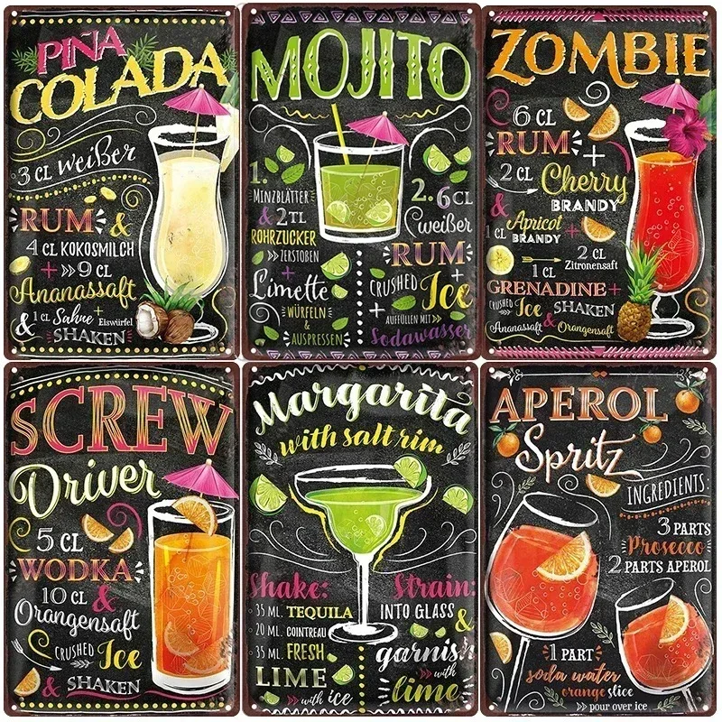 Vintage Spanish Blackboard Style Metal Tin Sign for Bar Club Beverage Shop Classic Cocktail Wall Decor Plaque
Vintage Spanish Blackboard Style Metal Tin Sign for Bar Club Beverage Shop Classic Cocktail Wall Decor Plaque