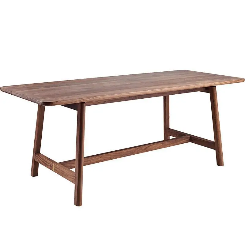 North American black walnut dining table, rectangle, modern simple light luxury household table and chairs
North American black walnut dining table, rectangle, modern simple light luxury household table and chairs